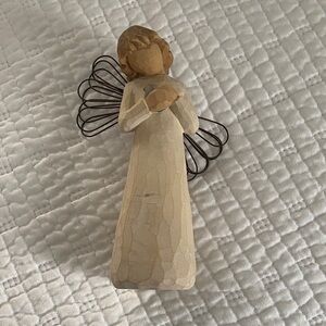 Willow Tree Cream and Brown Angel Figurine